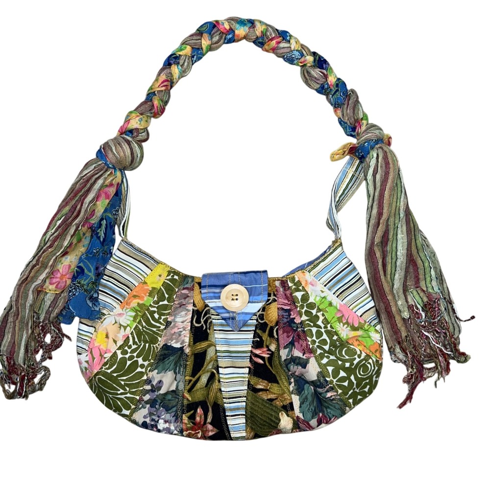 Handmade Boho Floral‎ Patchwork Hobo Shoulder Bag